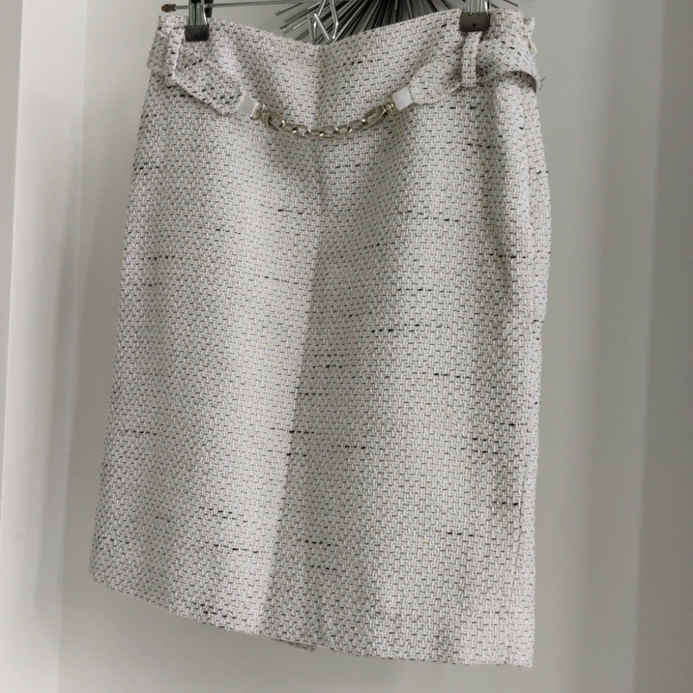 WHITE BLACK HOUSE MARKET TWEED BOOT SKIRT